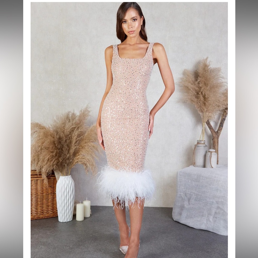 Like new Nadine Merabi Lulu White Dress size small